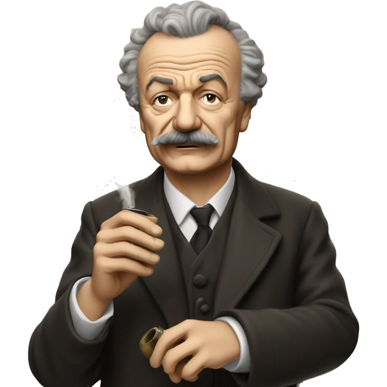 george brassens fume une pipe emoji