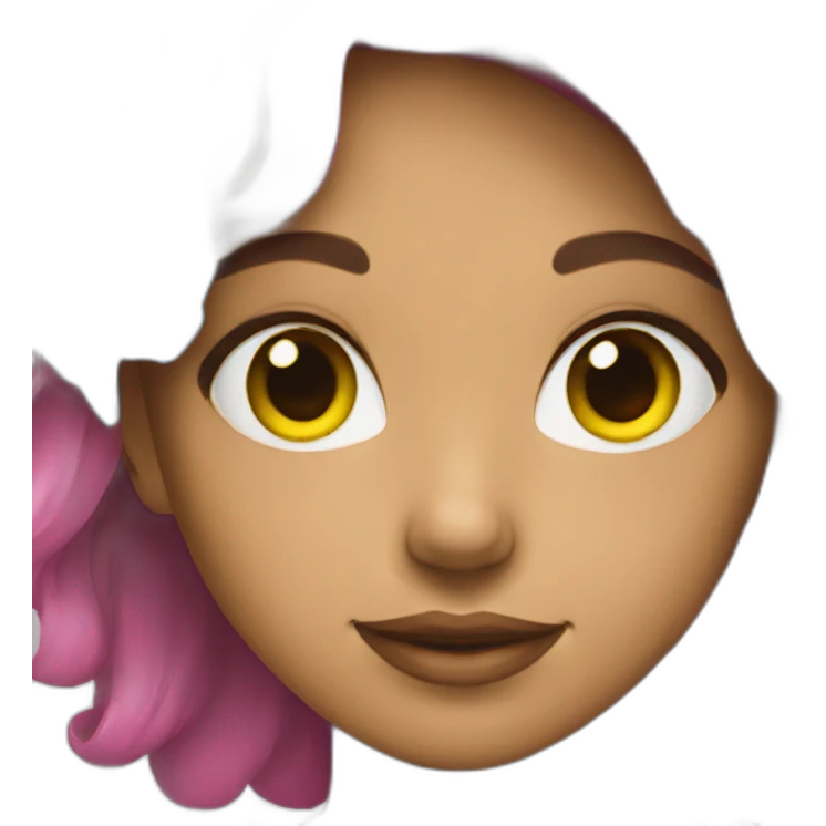 Girl with pansexual flag  emoji