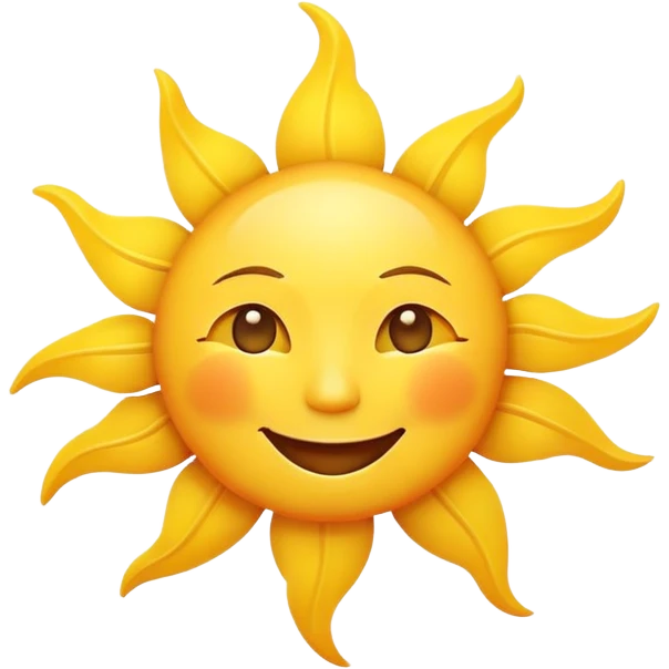 smiling sun emoji