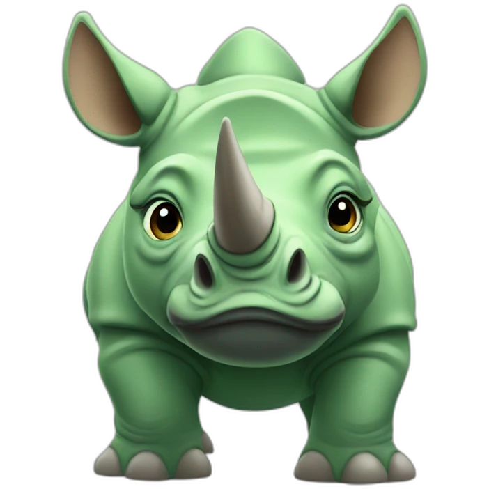 green rhino emoji