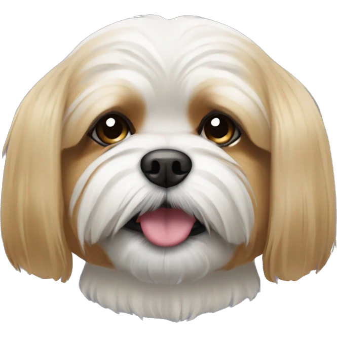 lhasa apso dog face  emoji