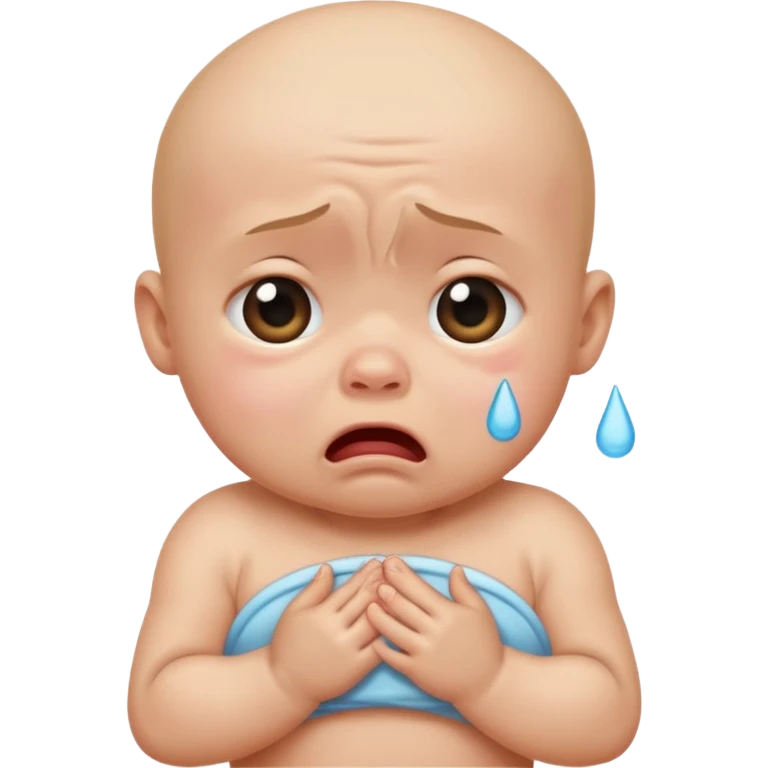  Cry baby trying to be calm emoji