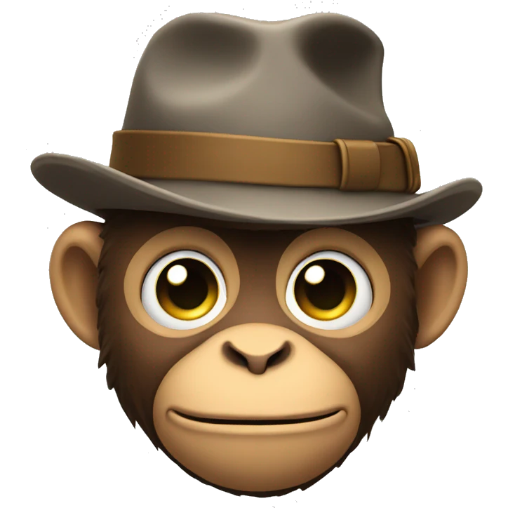 Monkey detective emoji