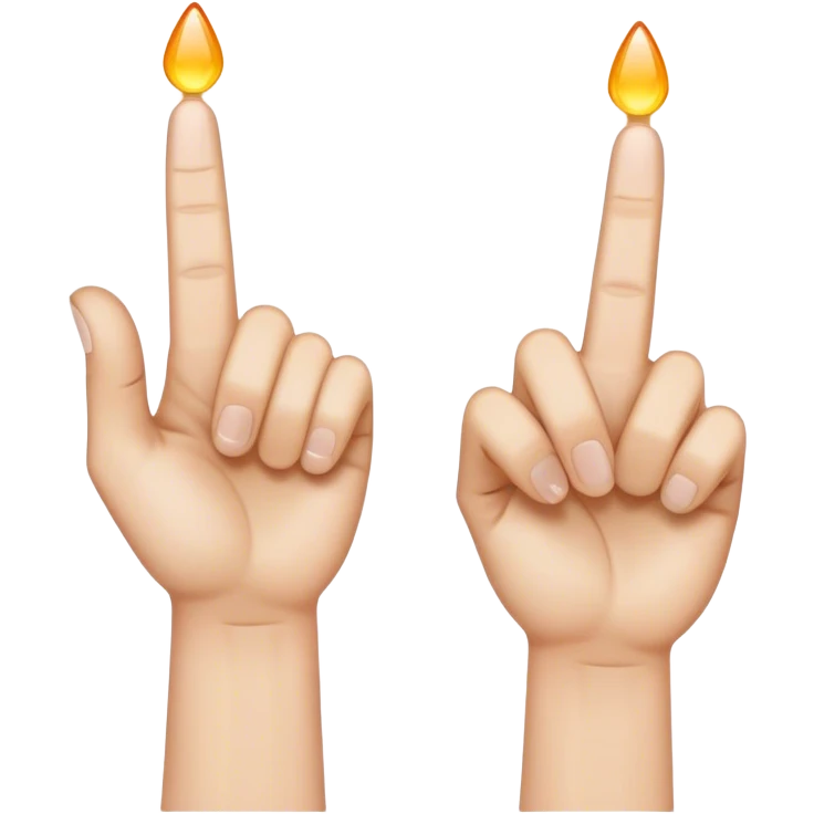 Two hands making an “L” with pointer finger and thumbs emoji