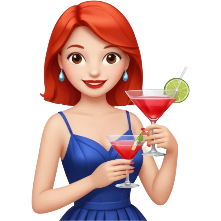 girl getting drunk emoji