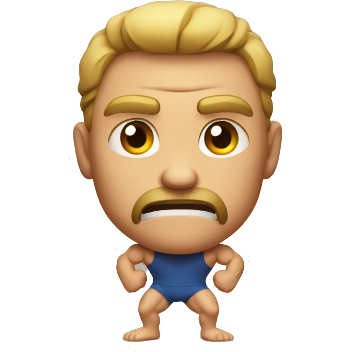 Furious muscular man emoji
