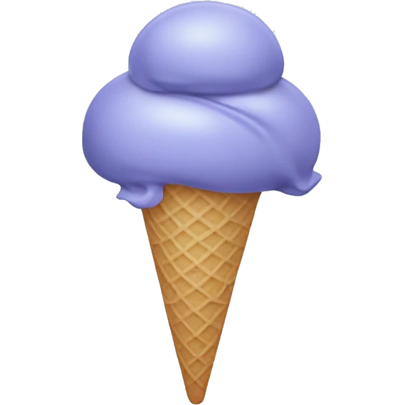 Periwinkle ice cream emoji