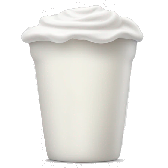 yogurt without face. emoji