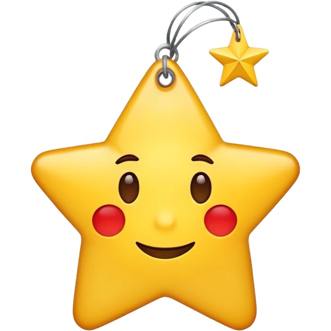 Attention-grabbing emoji with a star, sale tag, and social media icon, advertising style. emoji