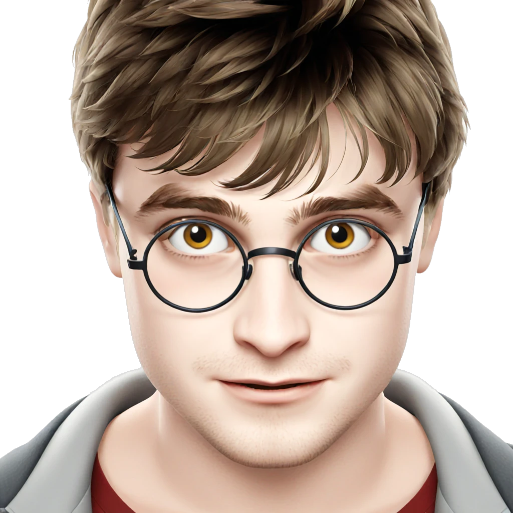 smiling boy with glasses emoji