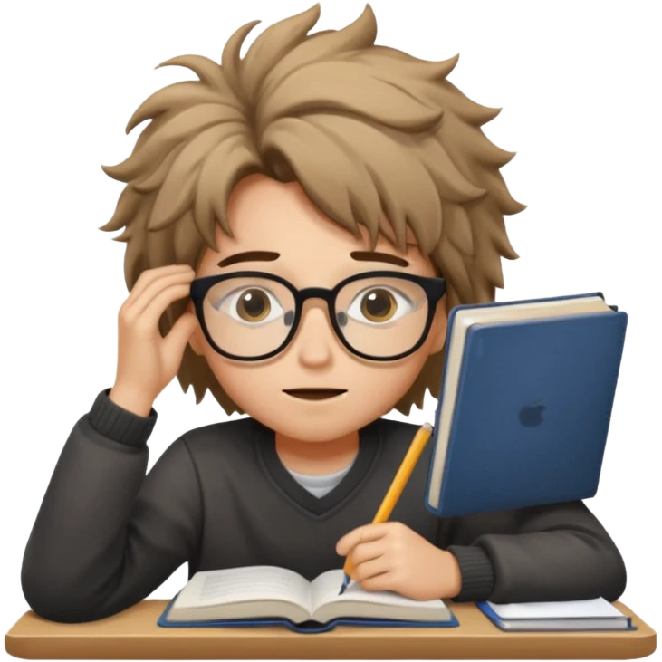 студент ленивый без дисциплины учится  emoji