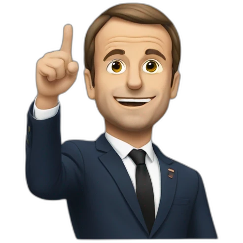 Macron qui dab emoji
