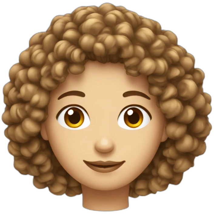 Cheveux bouclés emoji