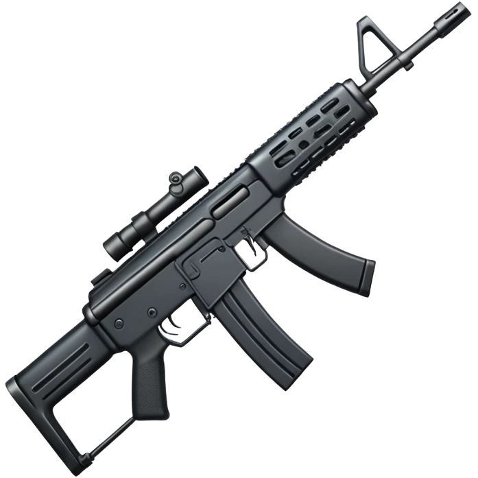 Combat assault rifle weapon emoji
