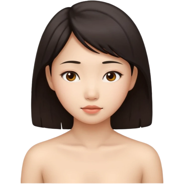 Naked Asian girl emoji