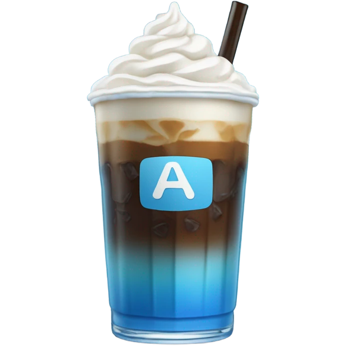Blue Ice coffe emoji