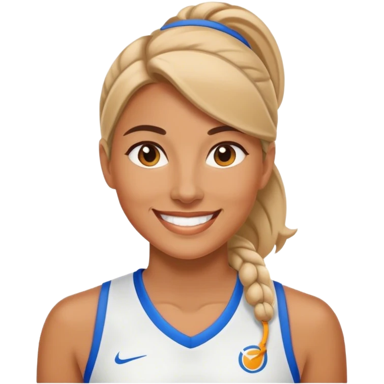 smiling female sport coach emoji