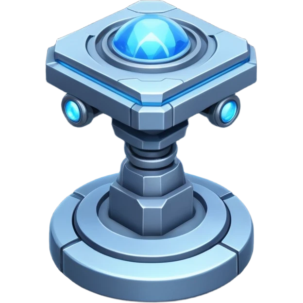 space miner tool icon, futuristic mining tool, sci-fi design, metallic details, glowing energy accents, 3D cartoon, mobile game icon style, clean background, soft shadow, no text, no watermark

 emoji