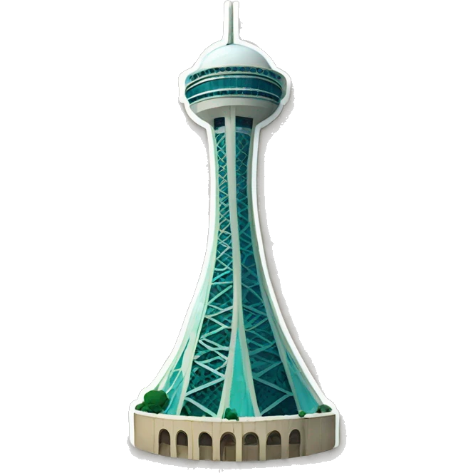 Milad tower in Iran  emoji