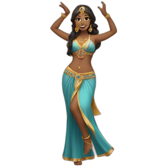 Bellydancer saying ok  emoji
