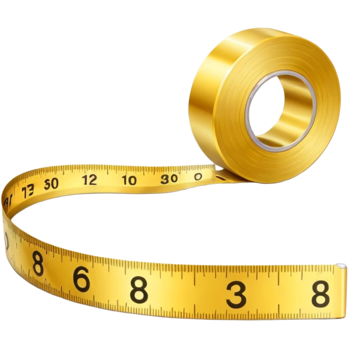 In Measure tape in gold for designers  emoji