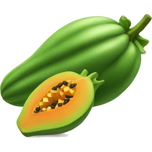 Papaya emoji