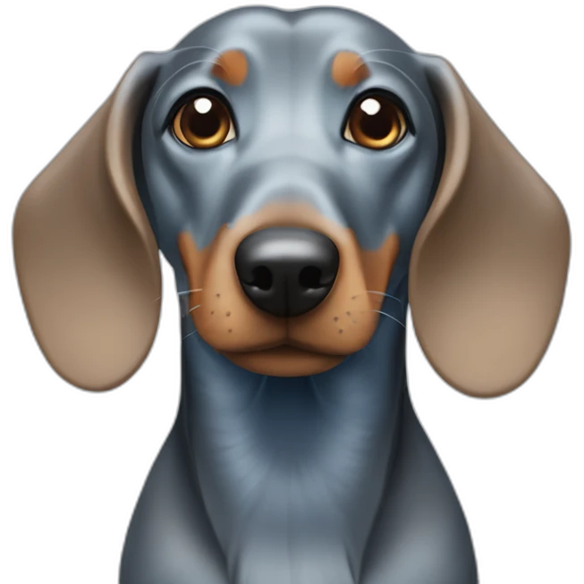perro blue daschund de 4 patas emoji