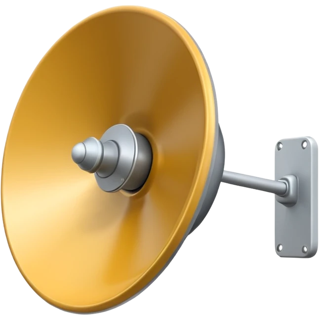 Small Satellite dish on a wall emoji
