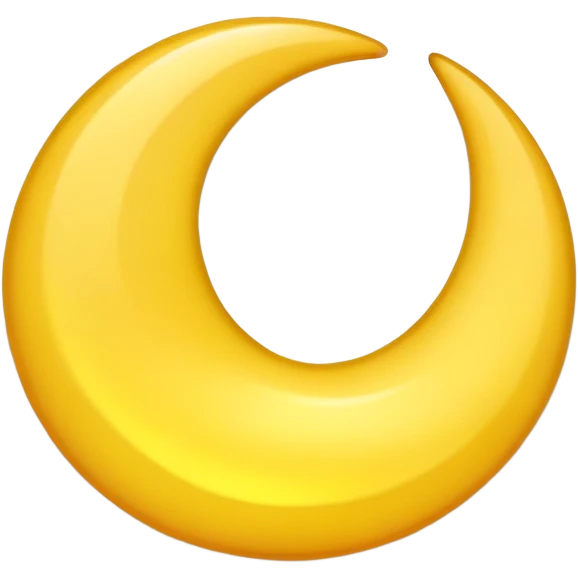 Crescent moon emoji