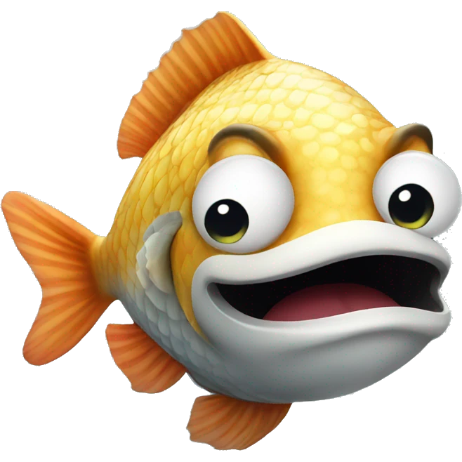 Fish with a moustache  emoji