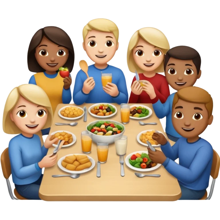 enthisuastic lunchers  emoji