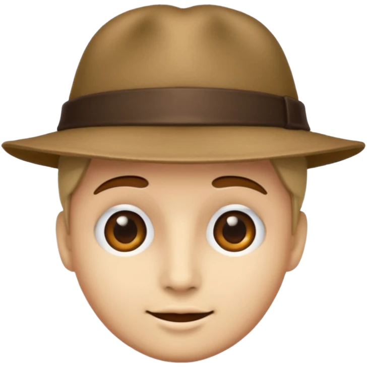 Şapkalı yüz emoji