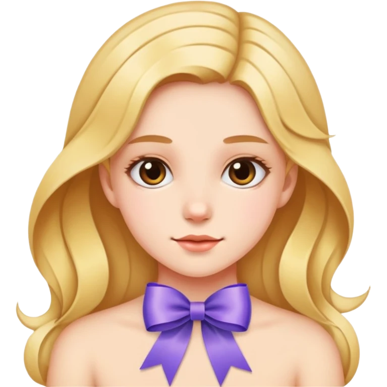Kurdeleli kız emoji
