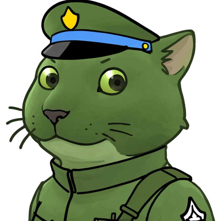cat soldier emoji