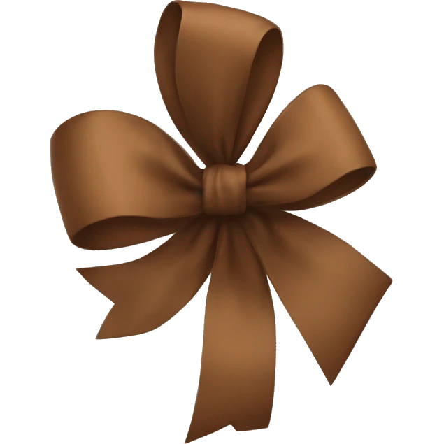 Brown bow emoji