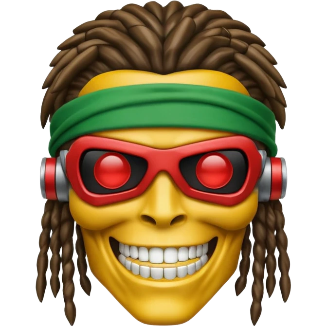 smiling rasta terminator emoji