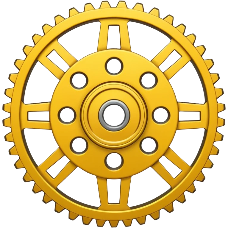 yellow gear cog emoji