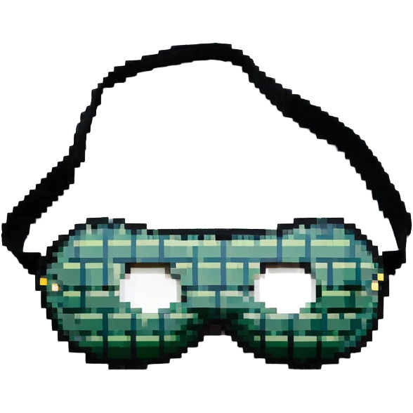 black eye mask emoji