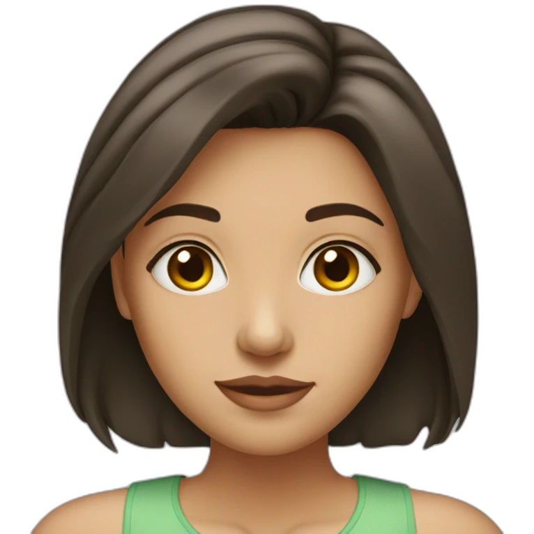 brunette-woman-with-hazel-eyes emoji