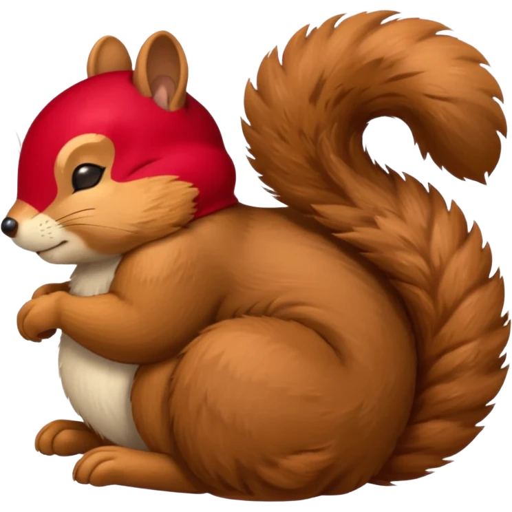sleeping squirrel eyes closed emoji