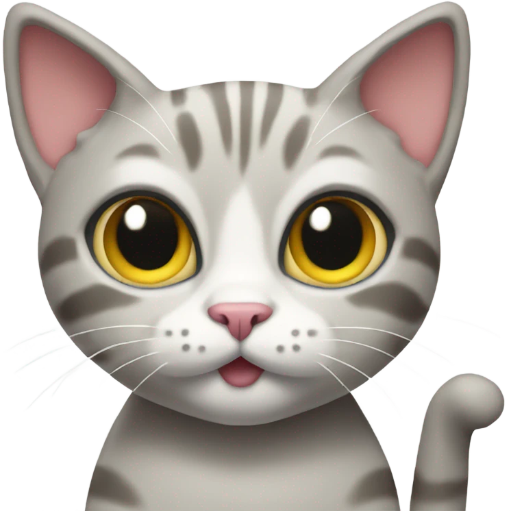 Cat with sugar in front emoji