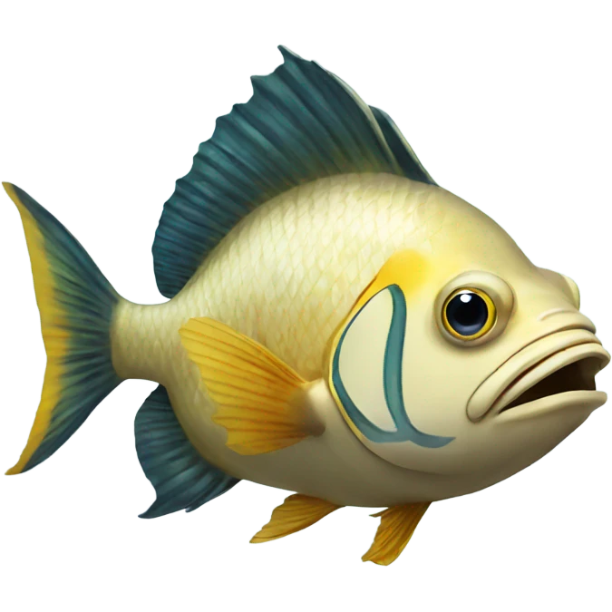 Emperor fish emoji