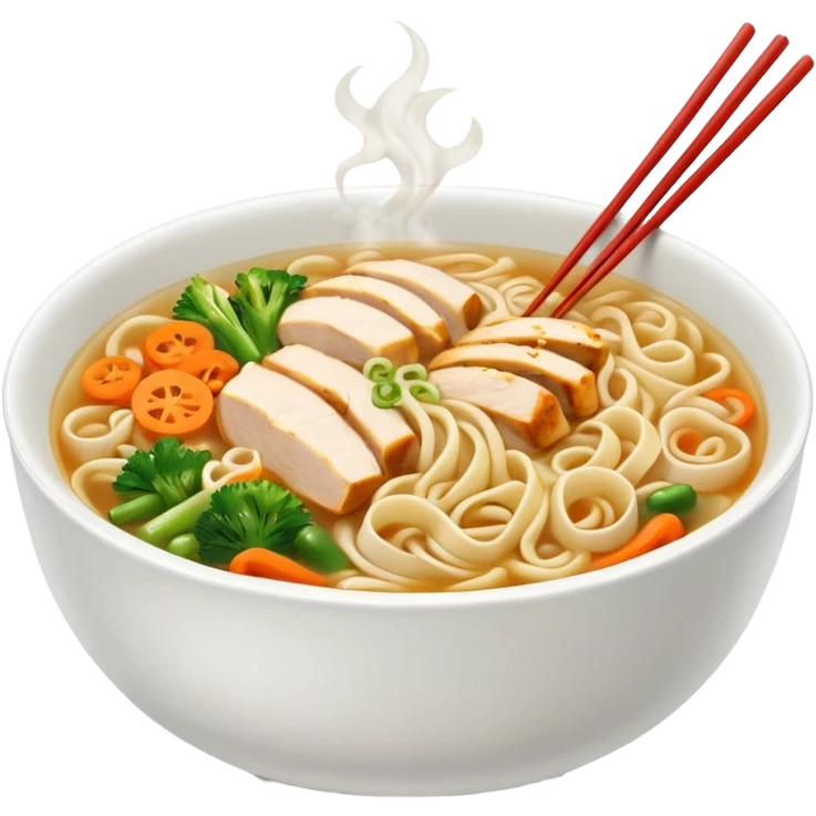 chicken noodles street food style  emoji