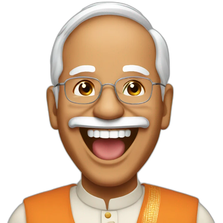Modi laughing emoji