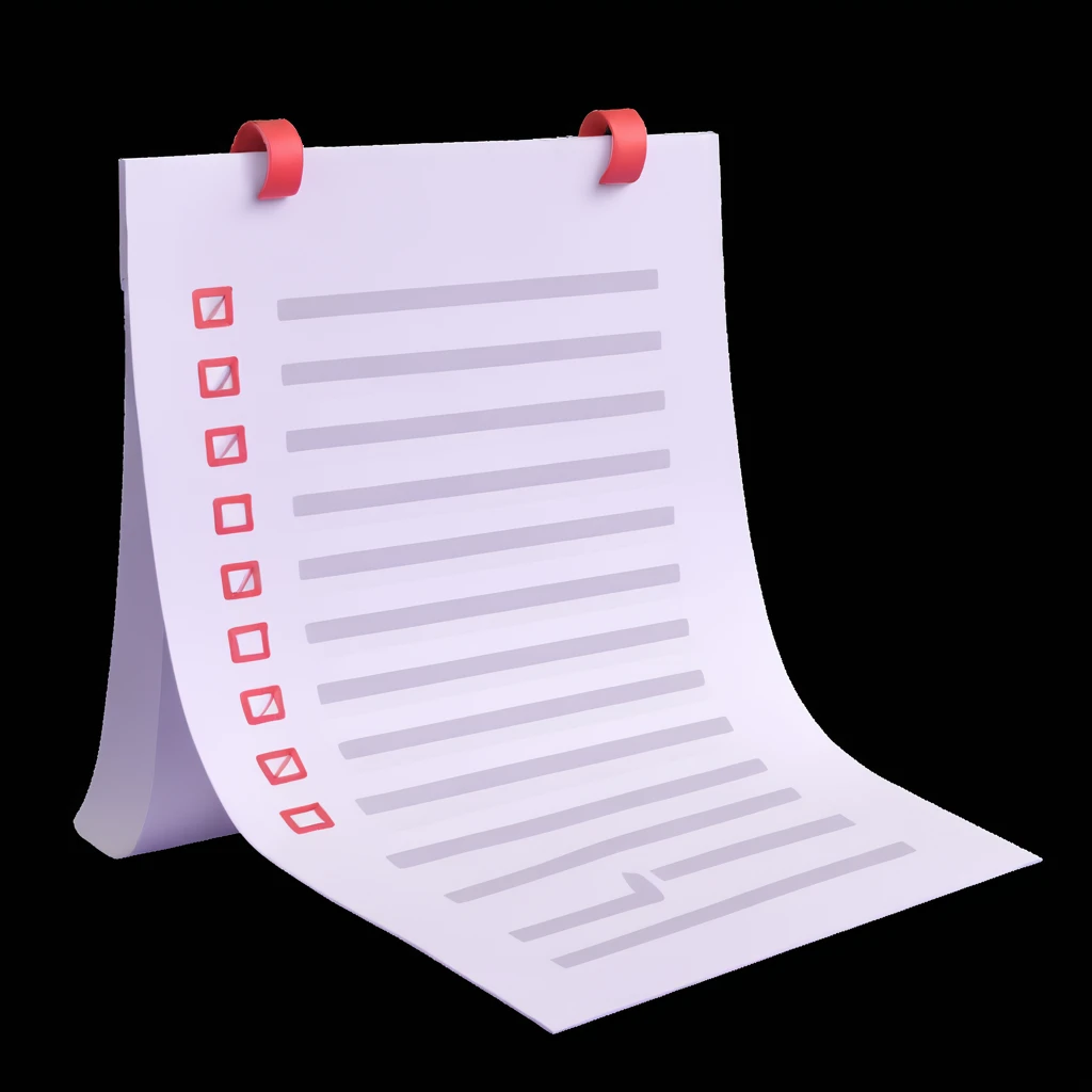 a to-do list paper that is extremely long, curling up and down like a snake, filled with many tiny checkboxes, fading into the distance to look never-ending emoji
