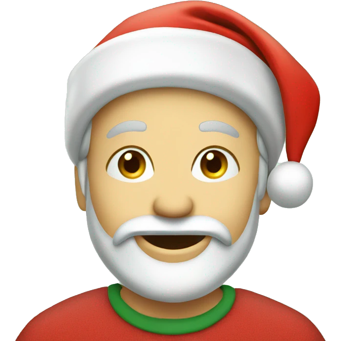 Merry Christmas inscription emoji