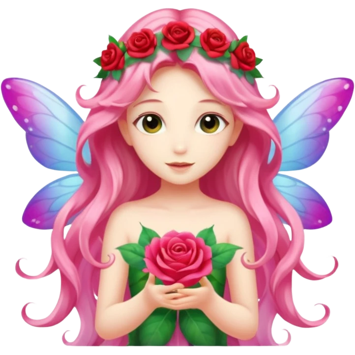 Rose wings,Flower Fairies. emoji