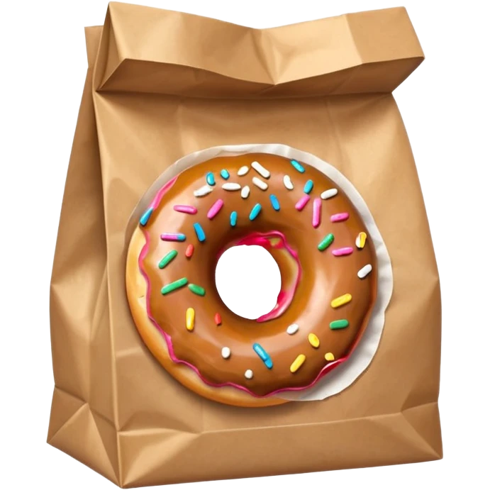 donut in paper bag emoji