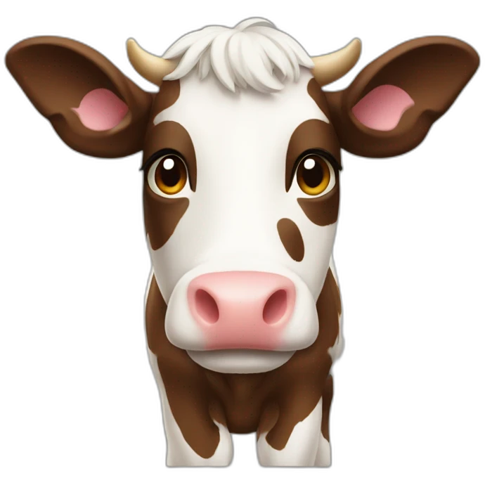 Vache multicolore emoji