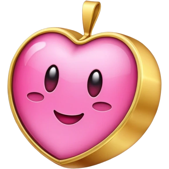 belief gold pink emoji